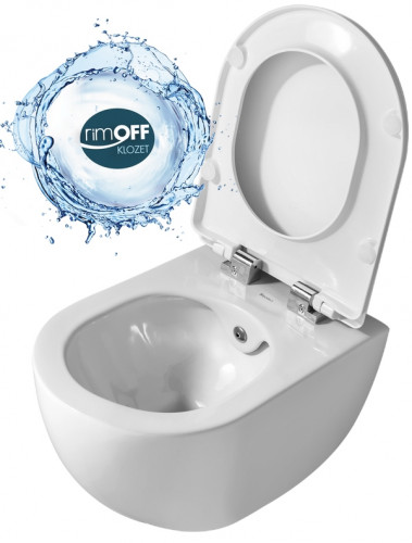 Унитаз биде Creavit Free FE322-34CB00E-0002 подвесной Белый без сиденья фарфор подвесной