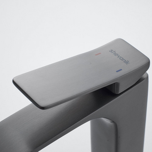 Смеситель для раковины Shevanik S4001T цвет Оружейная сталь