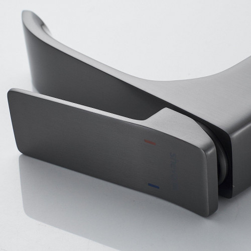 Смеситель для раковины Shevanik S4001T цвет Оружейная сталь