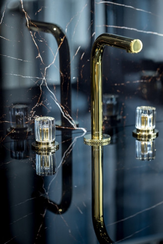 Смеситель для раковины Boheme Elegante 152-G-EL Золото латунь