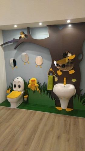 Зеркало Creavit Ducky DC30035-B детское Желтое стекло