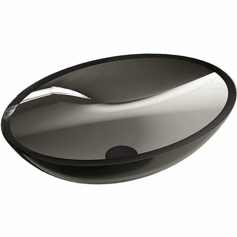 Раковина-чаша Vincea 50 VBS-6T11B Черная полиэфирная смола накладная