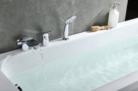 Смеситель на борт ванны Lemark Shift LM4345C Хром латунь