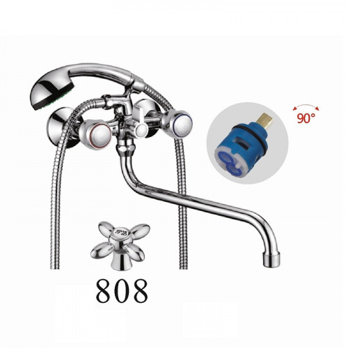 Смеситель для ванны D-Lin D146808 универсальный цвет  Хром