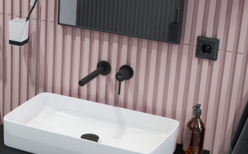 Смеситель для раковины Excellent Pi Arex AREX.1214BL Черный матовый встраиваемый