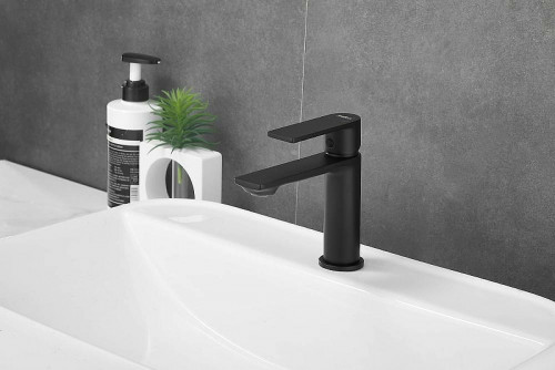 Смеситель для раковины Haiba HB10639-7 Черный матовый латунь