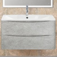 Тумба под раковину BelBagno ACQUA-1000-2C-SO-CVG подвесная Cemento Verona Grigio МДФ / ЛДСП