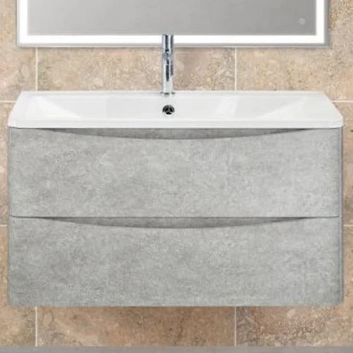Тумба под раковину BelBagno ACQUA-1000-2C-SO-CVG подвесная Cemento Verona Grigio МДФ / ЛДСП