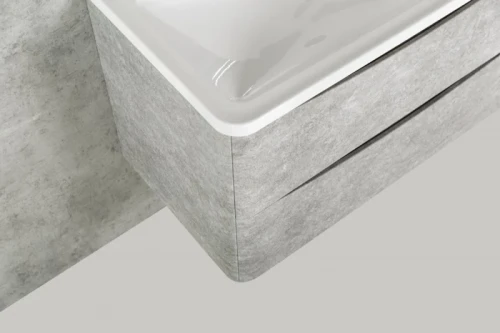 Тумба под раковину BelBagno ACQUA-1000-2C-SO-CVG подвесная Cemento Verona Grigio МДФ / ЛДСП