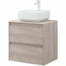 Тумба под раковину Aquanet Nova Lite 60 287884 подвесная Орех светлый МДФ / ЛДСП