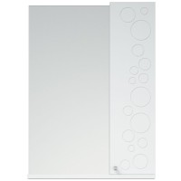 Зеркало со шкафом Corozo Орфей 50 SD-00000299 Белое МДФ / ЛДСП, стекло