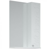 Зеркало со шкафом Corozo Орфей 50 SD-00000299 Белое МДФ / ЛДСП, стекло