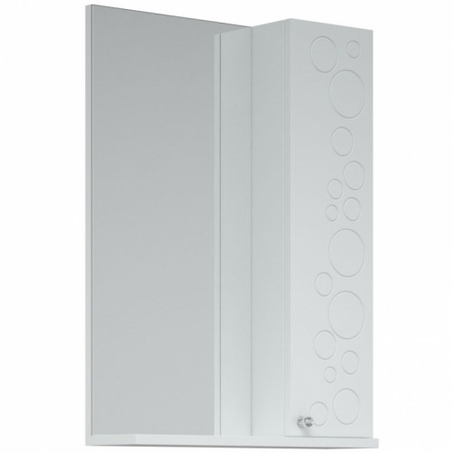 Зеркало со шкафом Corozo Орфей 50 SD-00000299 Белое МДФ / ЛДСП, стекло