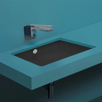 Раковина Simas Top E Lavabi D Arredo 60 S60 nero matt Черная матовая фаянс встраиваемый