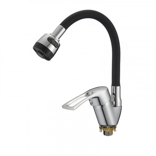 Смеситель для кухни D-Lin D150422-1T цвет  Хром  Черный