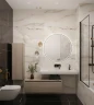 Раковина Boheme Armadi Art Flat 120 859-120-CLCT Белый мрамор искусственный камень (литьевой мрамор) подвесная
