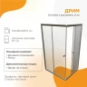 Душевой уголок Radomir Дрим 110х90 1-09-2-0-0-1221 профиль Хром матовый стекло матовое