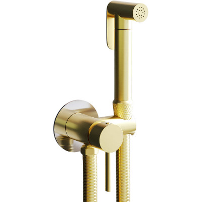 Гигиенический душ со смесителем RGW Shower Panels SP-211Gb 581408211-06 Золото брашированное латунь встраиваемый