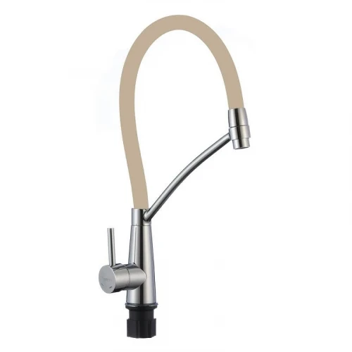 Смеситель для кухни Fmark FS8255A-12 цвет Хром Бежевый