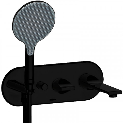 Смеситель для ванны Bossini Apice Z00557.073 Черный матовый латунь встраиваемый