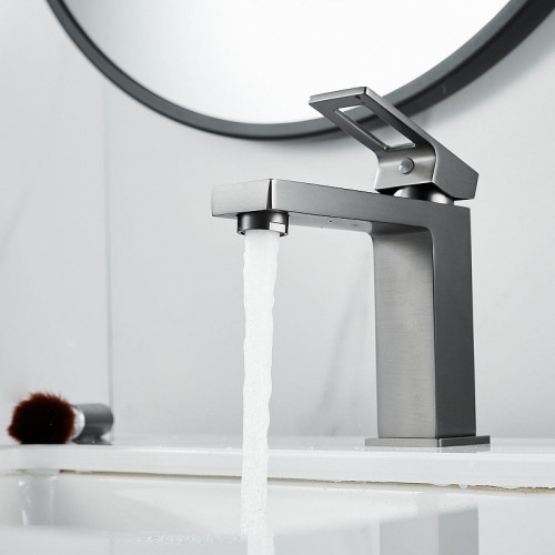 Смеситель для раковины Raffine F0196T цвет Оружейная сталь