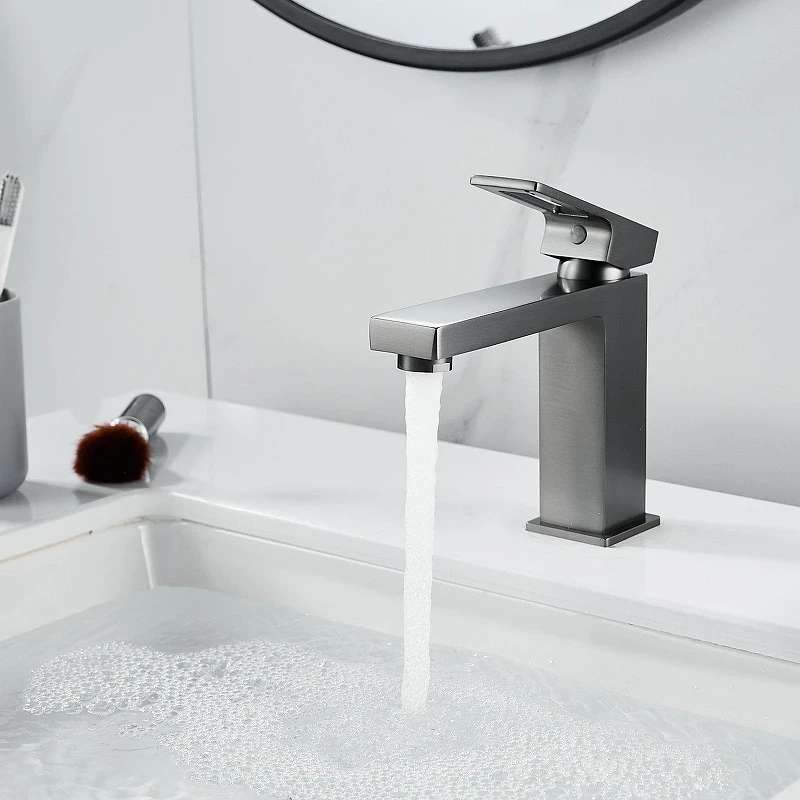 Смеситель для раковины Raffine F0196T цвет Оружейная сталь