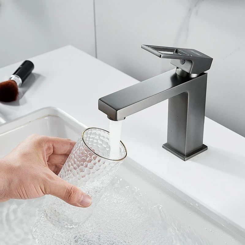 Смеситель для раковины Raffine F0196T цвет Оружейная сталь