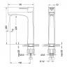 Смеситель для раковины Lemark Evitta LM0509C Хром латунь