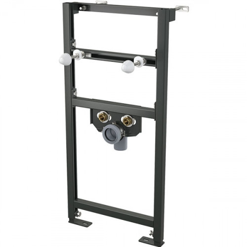 Инсталляция Alcaplast A104/850 для раковины Черный нержавеющая сталь