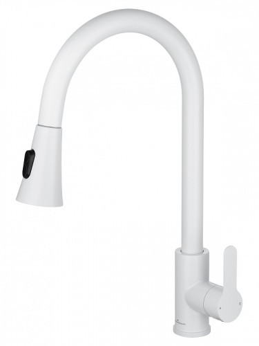 Смеситель для кухни Wonzon &amp; Woghand WW-121E201L-MW цвет Белый матовый