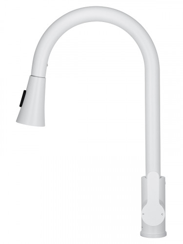 Смеситель для кухни Wonzon &amp; Woghand WW-121E201L-MW цвет Белый матовый