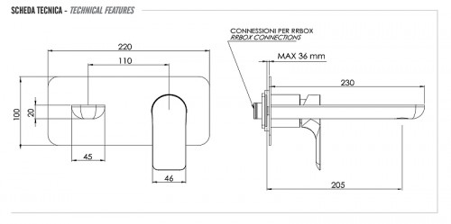 Смеситель для раковины Remer Infinity I15LKBCFP цвет Черный брашированный хром