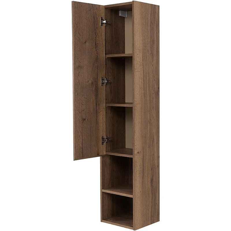 Шкаф пенал BelBagno Kraft 33 L KRAFT-1600-1A-SC-RT-L подвесной Rovere Tabacco МДФ / ЛДСП
