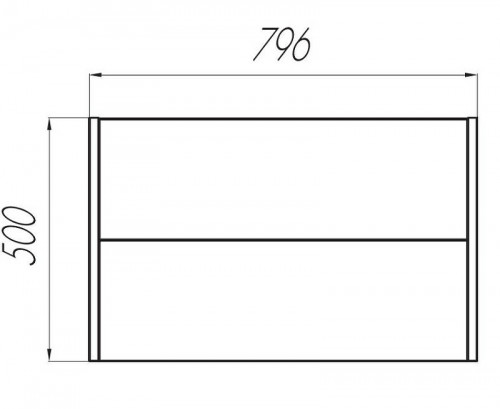 Тумба под раковину Aquaton Брук 80 1A202001BCDF0 подвесная Дуб феррара МДФ / ЛДСП