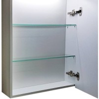 Зеркальный шкаф Dreja Almi 50 99.9008 Белый МДФ / ЛДСП, стекло
