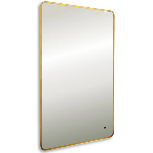Зеркало Silver Mirrors Incanto 60 LED-00002558 с подсветкой Золото с бесконтактным выключателем и диммером стекло