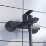 Смеситель для ванны Iddis Ray RAYBL02i02 Черный матовый на стену