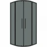 Душевой уголок Grossman Cosmo 80х80 301.K33.02.8080.21.10 профиль Черный матовый стекло тонированное