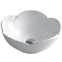 Раковина-чаша CeramaLux 39 9078 Белая фаянс накладная
