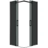 Душевой уголок Grossman Classic 80х80 300.K33.04.8080.21.10 профиль Черный матовый стекло тонированное