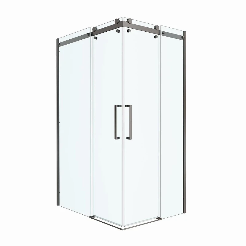 Душевой уголок BelBagno Marino 2 120x90 MARINO-2-AH-2-120/90-C-GM профиль Оружейная сталь стекло прозрачное