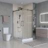 Душевой уголок BelBagno Marino 2 120x90 MARINO-2-AH-2-120/90-C-GM профиль Оружейная сталь стекло прозрачное