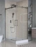 Душевой уголок BelBagno Marino 2 120x90 MARINO-2-AH-2-120/90-C-GM профиль Оружейная сталь стекло прозрачное