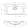 Раковина BelBagno 80 BB800/450-LV-MR-FT Белая матовая