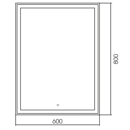 Зеркало Silver Mirrors Ливия 60 LED-00002693 с подсветкой с сенсорным выключателем стекло