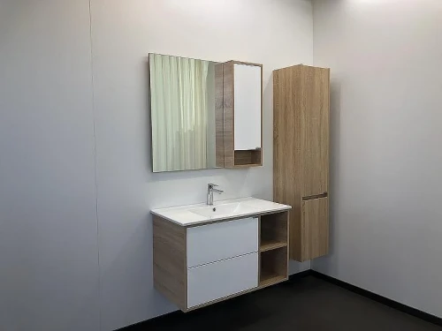 Зеркало со шкафом Comforty Гамбург 90 00004142227 Дуб сонома