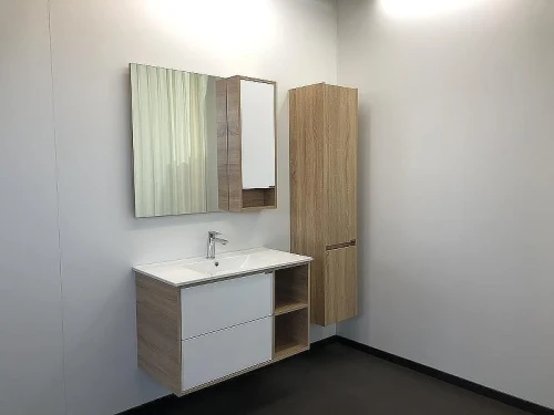 Зеркало со шкафом Comforty Гамбург 90 00004142227 Дуб сонома
