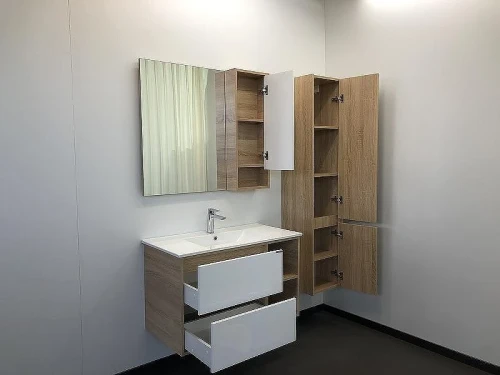 Зеркало со шкафом Comforty Гамбург 90 00004142227 Дуб сонома