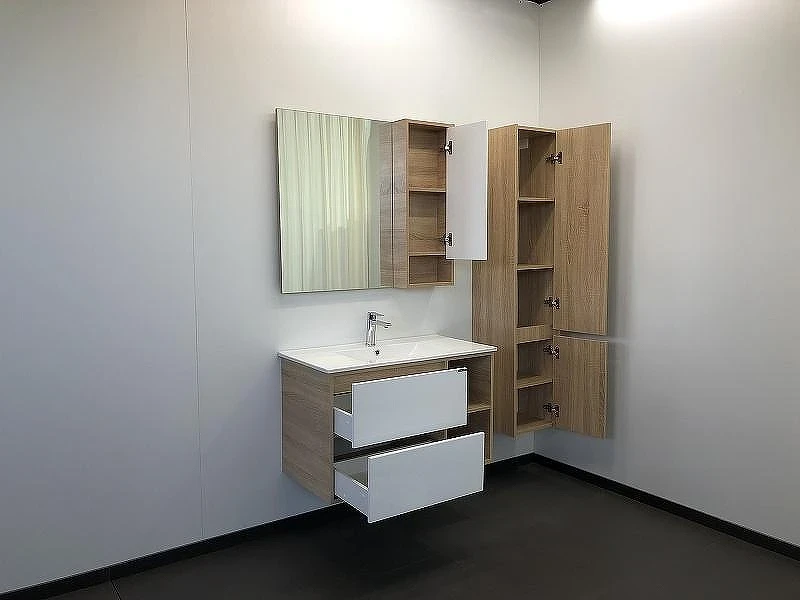 Зеркало со шкафом Comforty Гамбург 90 00004142227 Дуб сонома