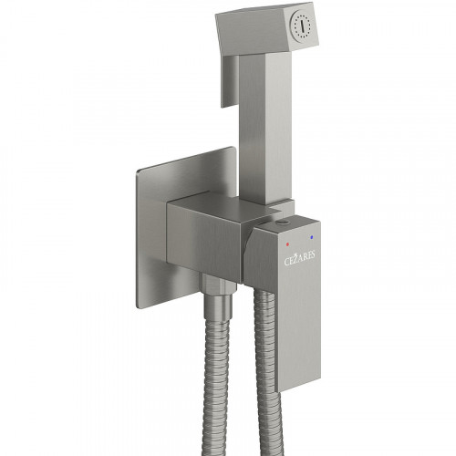 Гигиенический душ со смесителем Cezares Slider SLIDER-DIF-IN Сатин нержавеющая сталь встраиваемый